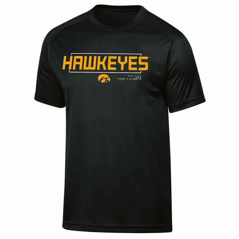 slide 1 of 3, NCAA Iowa Hawkeyes Men's Poly T-Shirt - XXL, 1 ct