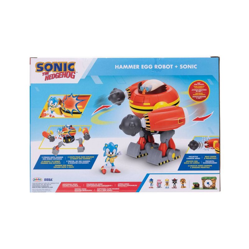 slide 6 of 6, Sonic the Hedgehog 2.5" Hammer Egg Robot Battleset with Figure, 1 ct