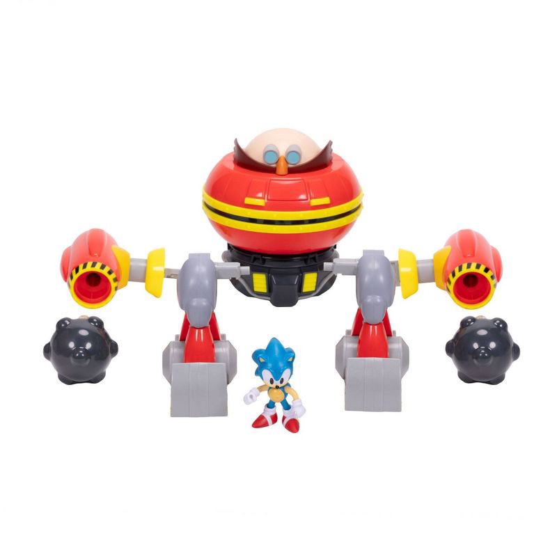 slide 1 of 6, Sonic the Hedgehog 2.5" Hammer Egg Robot Battleset with Figure, 1 ct