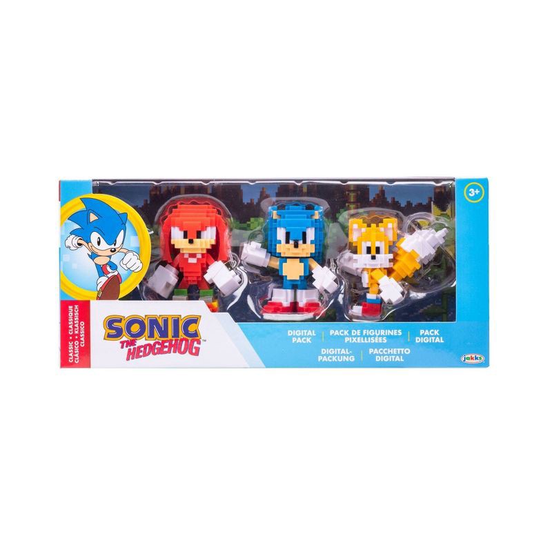 slide 2 of 5, Sonic the Hedgehog 2.5'' 8 Bit Action Figure - 3pk Exclusive, 3 ct