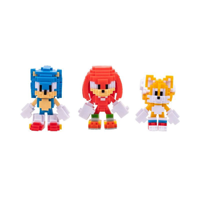 slide 3 of 5, Sonic the Hedgehog 2.5'' 8 Bit Action Figure - 3pk Exclusive, 3 ct