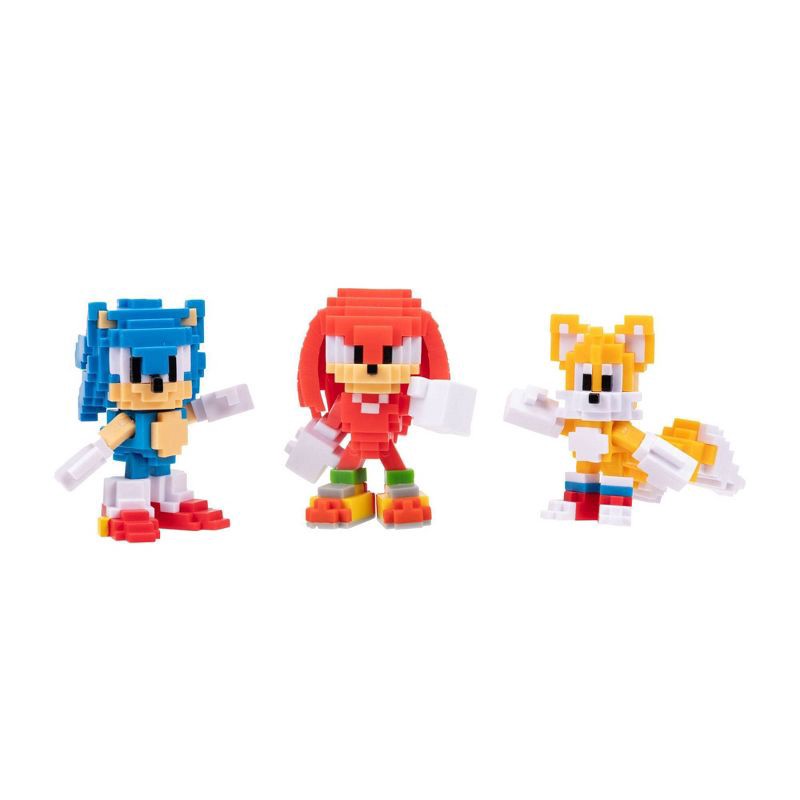slide 1 of 5, Sonic the Hedgehog 2.5'' 8 Bit Action Figure - 3pk Exclusive, 3 ct