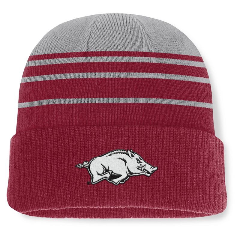 slide 1 of 3, NCAA Arkansas Razorbacks Cuffed Beanie, 1 ct