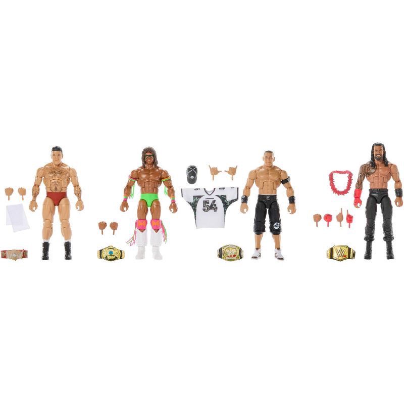 slide 1 of 6, WWE Hall of Champions 4-Pack Action Figures & Accessories, 6-inch Collectibles Set, 1 ct