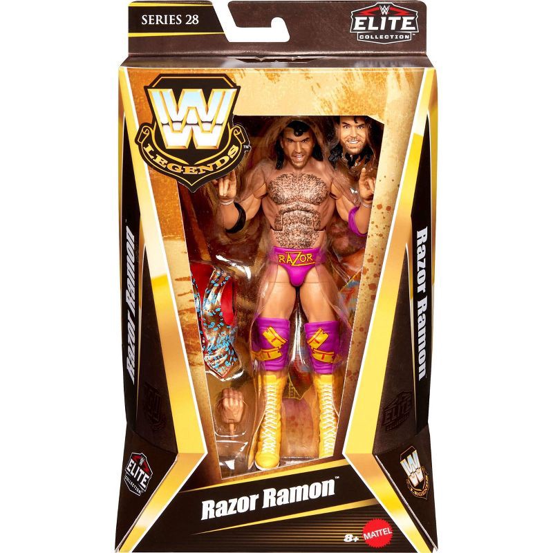 slide 2 of 6, WWE Legends Razor Ramon Action Figure & Accessories, 6" Collectible Set, 1 ct