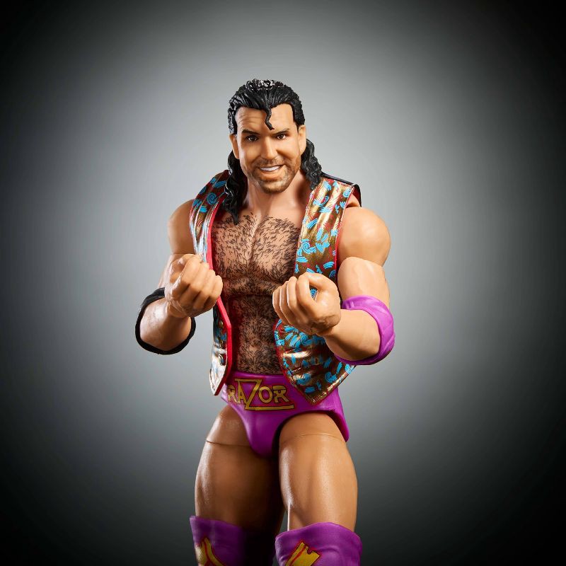 slide 3 of 6, WWE Legends Razor Ramon Action Figure & Accessories, 6" Collectible Set, 1 ct