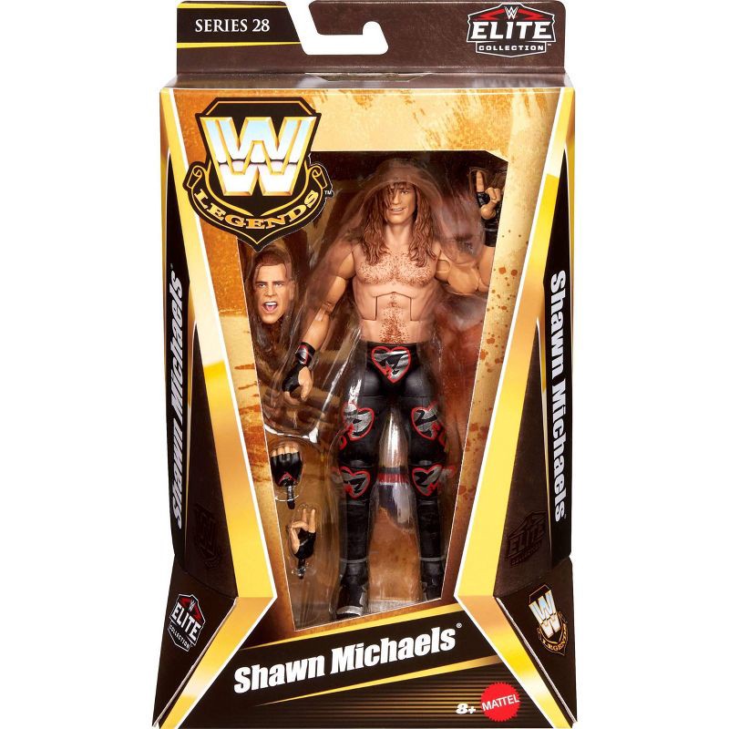 slide 3 of 6, WWE Elite Legends Shawn Michaels Action Figure & Accessories, Series 28 6-inch Collectible Set, 1 ct