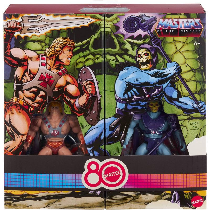 slide 2 of 6, Masters of the Universe Origins Retro Punching He-Man and Skeletor 80th Anniversary Mattel, 1 ct