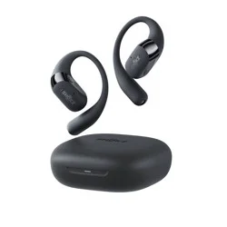 Shokz OpenFit 2 True Wireless Bluetooth Headphones - Black T920-ST-BK-US: USB-C Connection, Built-In Mic, Sweat-Resistant, Silicone Ear Cushions
