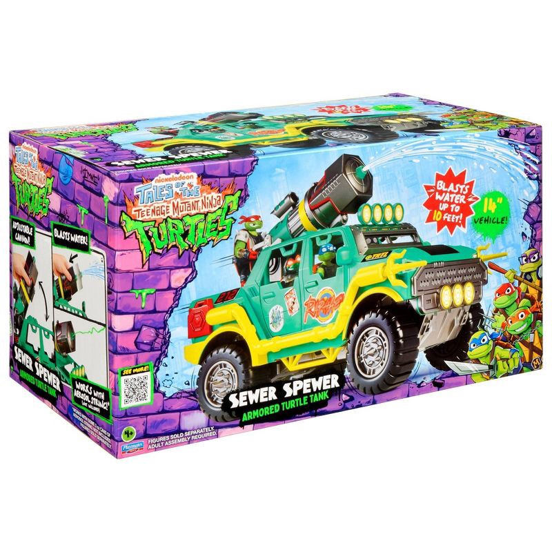 slide 2 of 9, Tales of the Teenage Mutant Ninja Turtles: Sewer Spewer Armored Turtle Tank, 1 ct