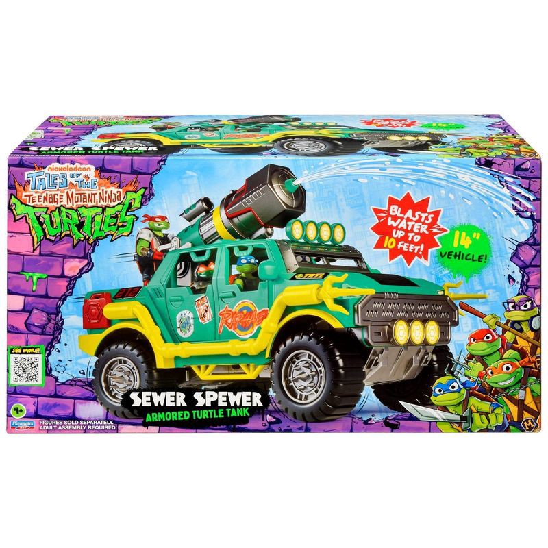 slide 4 of 9, Tales of the Teenage Mutant Ninja Turtles: Sewer Spewer Armored Turtle Tank, 1 ct