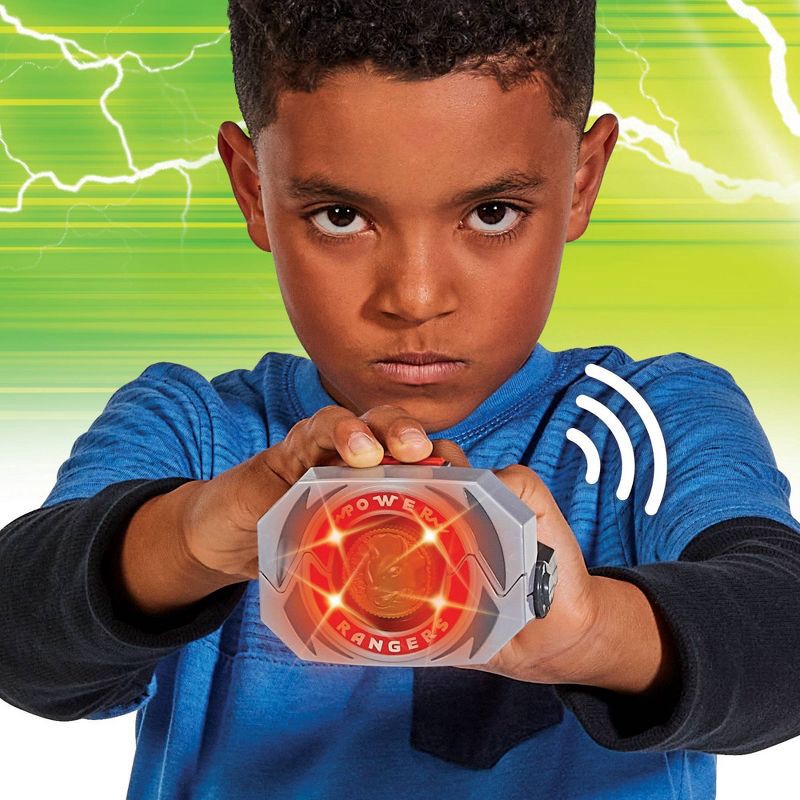 slide 3 of 11, Mighty Morphin Power Rangers Re-Ignition Power Morpher Roleplay Toy with Lights, Sounds and 5 Power Coins, 1 ct