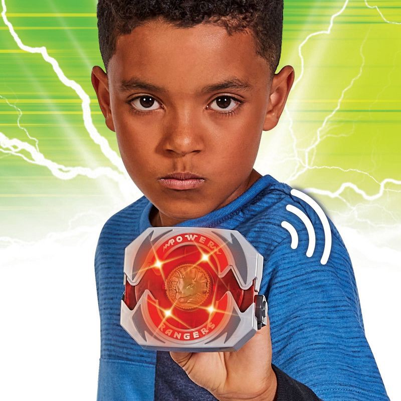 slide 4 of 11, Mighty Morphin Power Rangers Re-Ignition Power Morpher Roleplay Toy with Lights, Sounds and 5 Power Coins, 1 ct