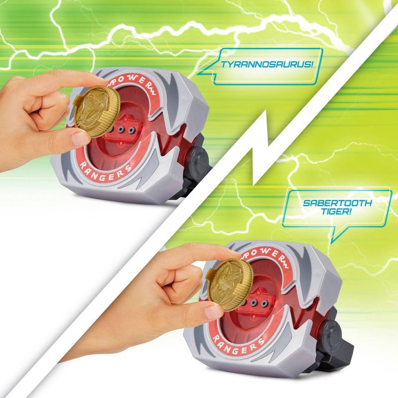 slide 6 of 11, Mighty Morphin Power Rangers Re-Ignition Power Morpher Roleplay Toy with Lights, Sounds and 5 Power Coins, 1 ct