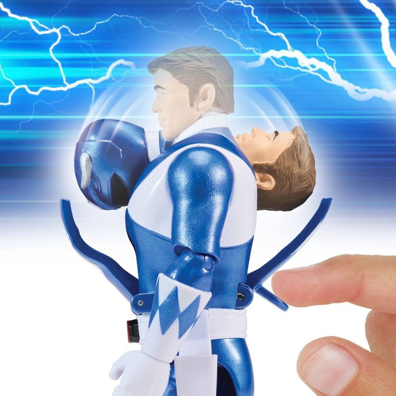 slide 5 of 10, Mighty Morphin Power Rangers Re-Ignition Auto-Morphin 6pk Battle Set with Red, Blue, Pink, Yellow, Black Rangers + Exclusive Goldar, 6 ct