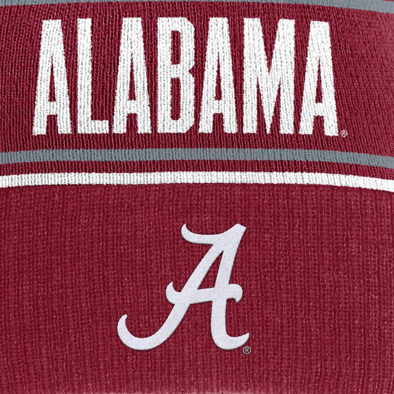 slide 3 of 4, NCAA Alabama Crimson Tide Solid Cuffed Pom Beanie, 1 ct