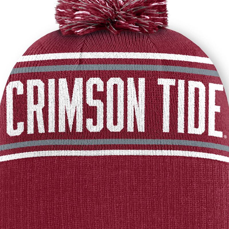 slide 4 of 4, NCAA Alabama Crimson Tide Solid Cuffed Pom Beanie, 1 ct