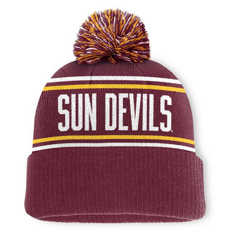 slide 2 of 4, NCAA Arizona State Sun Devils Cuffed Pom Beanie, 1 ct