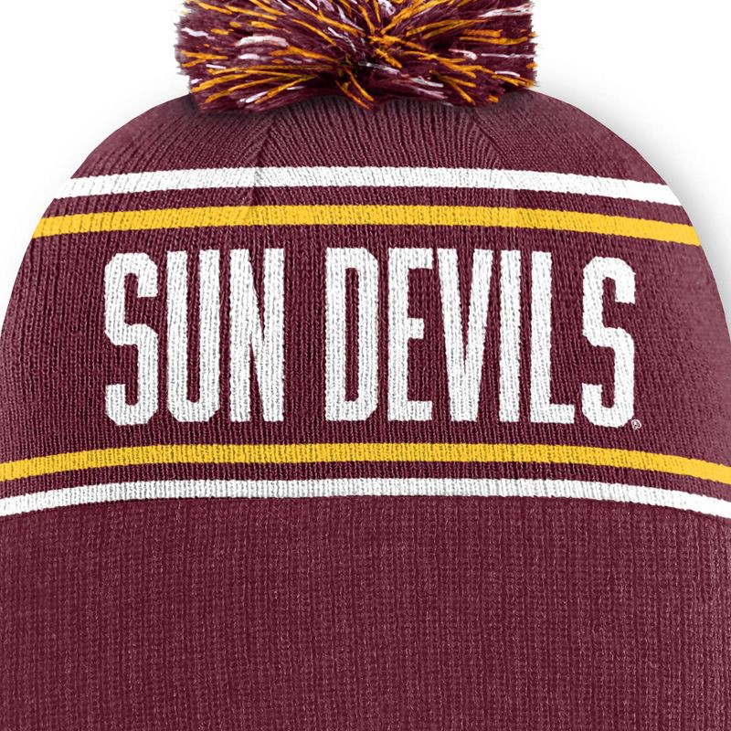 slide 4 of 4, NCAA Arizona State Sun Devils Cuffed Pom Beanie, 1 ct