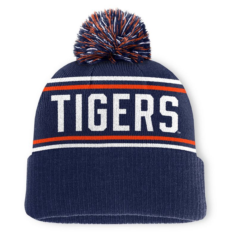 slide 2 of 4, NCAA Auburn Tigers Cuffed Knit Pom Beanie, 1 ct