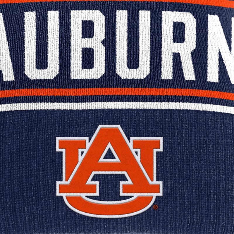 slide 3 of 4, NCAA Auburn Tigers Cuffed Knit Pom Beanie, 1 ct