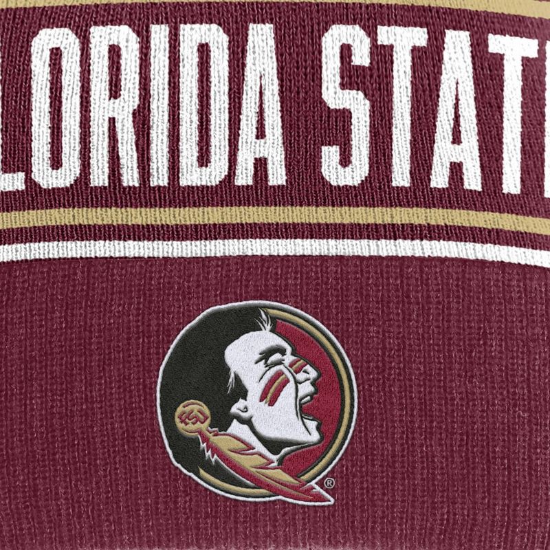 slide 3 of 4, NCAA Florida State Seminoles Cuffed Knit Pom Beanie, 1 ct