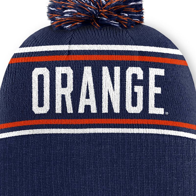 slide 3 of 4, NCAA Syracuse Orange Cuffed Knit Pom Beanie, 1 ct
