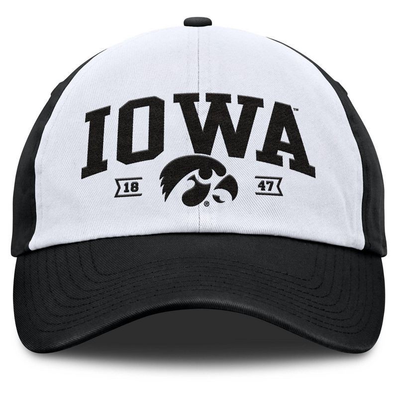 slide 2 of 4, NCAA Iowa Hawkeyes Unstructured White Cotton Hat, 1 ct