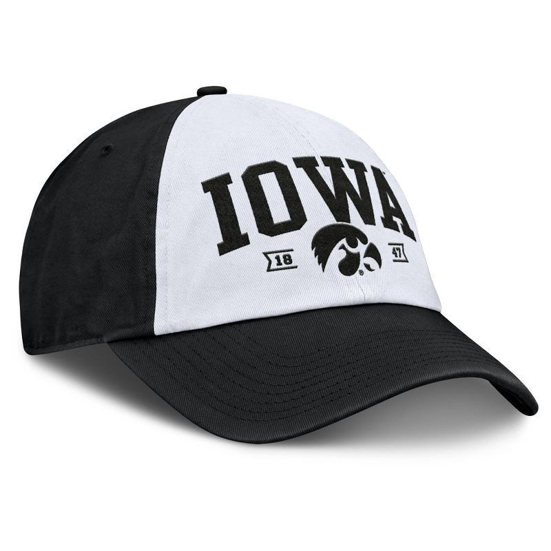 slide 3 of 4, NCAA Iowa Hawkeyes Unstructured White Cotton Hat, 1 ct