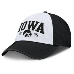 NCAA Iowa Hawkeyes Unstructured White Cotton Hat