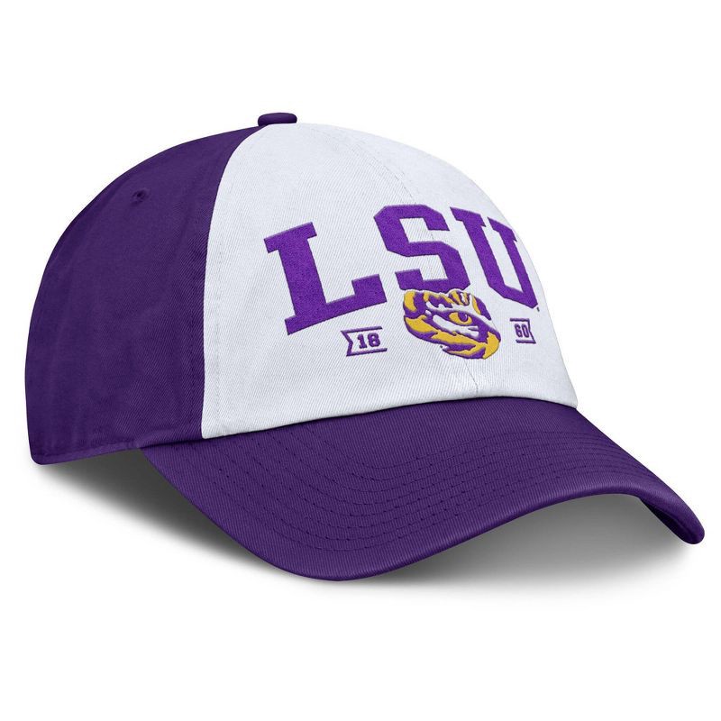 slide 3 of 4, NCAA LSU Tigers Unstructured White Cotton Hat, 1 ct