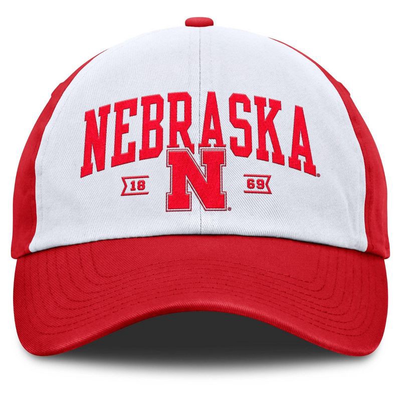 slide 2 of 4, NCAA Nebraska Cornhuskers Unstructured White Cotton Hat, 1 ct