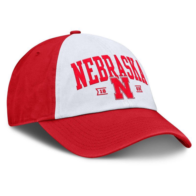 slide 3 of 4, NCAA Nebraska Cornhuskers Unstructured White Cotton Hat, 1 ct