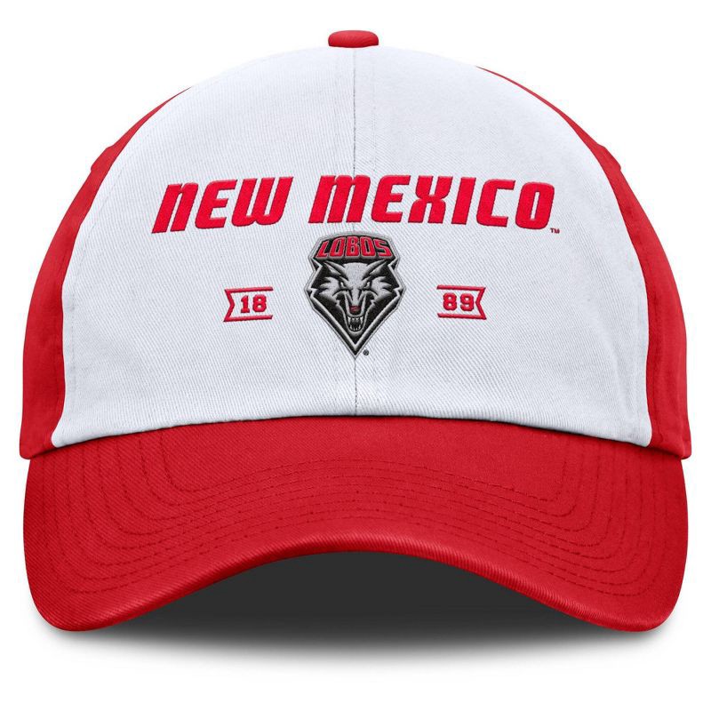 slide 2 of 4, NCAA New Mexico Lobos Unstructured White Cotton Hat, 1 ct