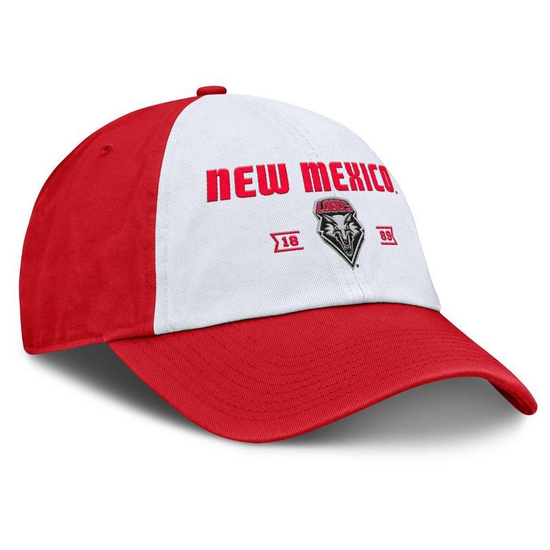 slide 3 of 4, NCAA New Mexico Lobos Unstructured White Cotton Hat, 1 ct