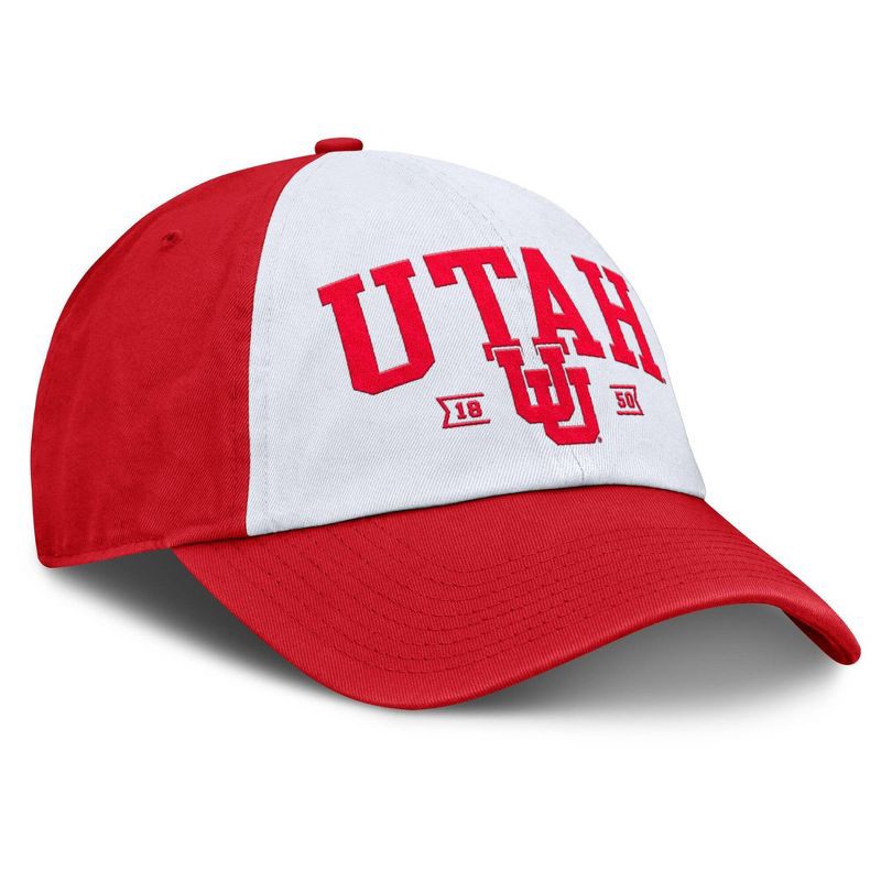 slide 3 of 4, NCAA Utah Utes Unstructured White Cotton Hat, 1 ct