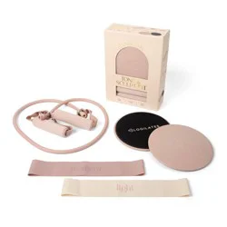 Blogilates Tone and Sculpt Fitness Kit Slider Discs Toning Tube and Resistance Band - Light/Medium