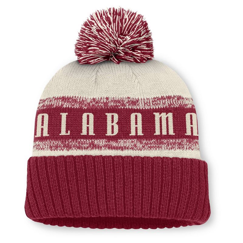 slide 2 of 4, NCAA Alabama Crimson Tide Cuffed Pom Beanie, 1 ct