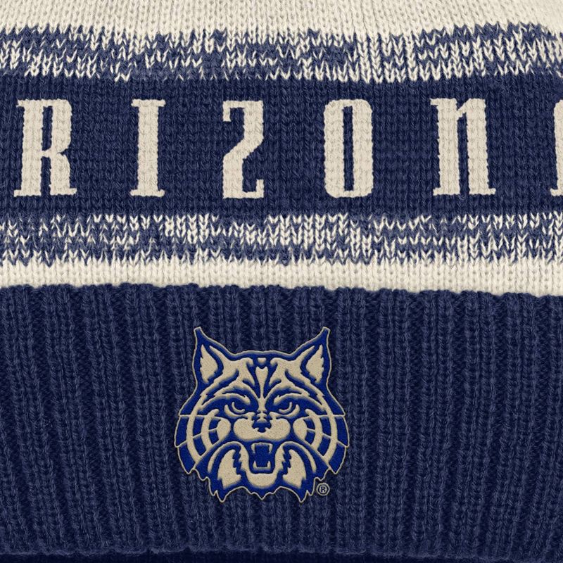 slide 3 of 4, NCAA Arizona Wildcats Cuffed Tan Pom Beanie, 1 ct