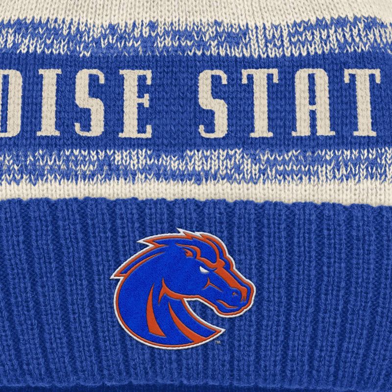 slide 3 of 4, NCAA Boise State Broncos Cuffed Knit Pom Beanie, 1 ct