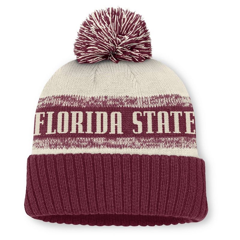slide 2 of 4, NCAA Florida State Seminoles Cuffed Pom Beanie, 1 ct