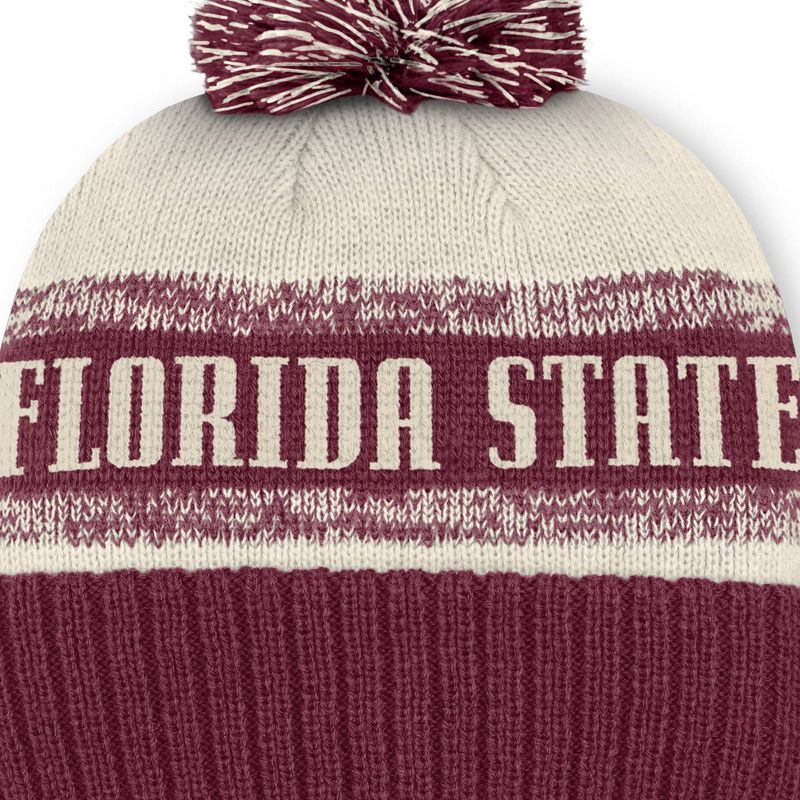 slide 4 of 4, NCAA Florida State Seminoles Cuffed Pom Beanie, 1 ct