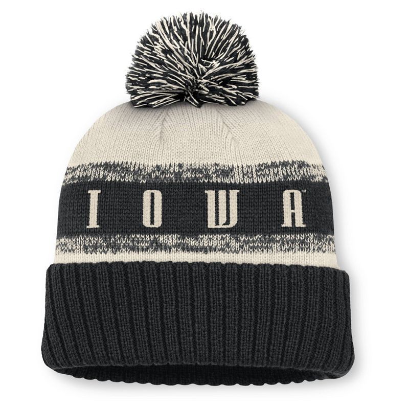 slide 2 of 4, NCAA Iowa Hawkeyes Cuffed Pom Beanie, 1 ct
