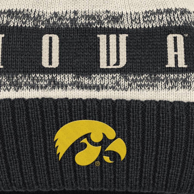 slide 3 of 4, NCAA Iowa Hawkeyes Cuffed Pom Beanie, 1 ct