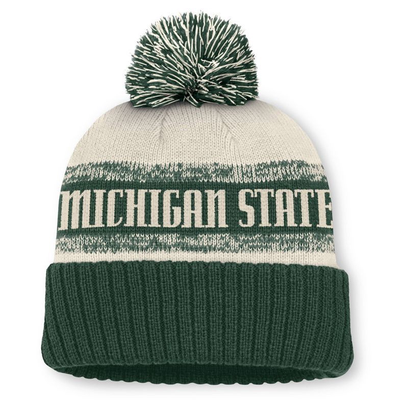 slide 2 of 4, NCAA Michigan State Spartans Cuffed Pom Beanie, 1 ct