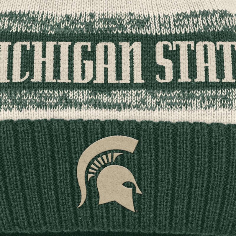 slide 3 of 4, NCAA Michigan State Spartans Cuffed Pom Beanie, 1 ct