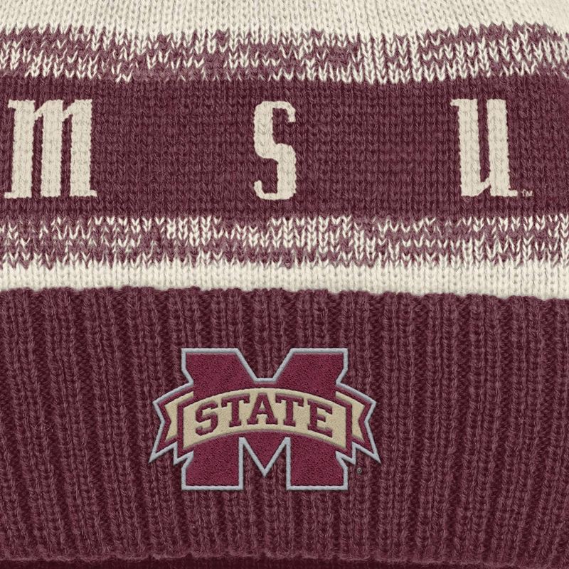 slide 3 of 4, NCAA Mississippi State Bulldogs Cuffed Pom Beanie, 1 ct