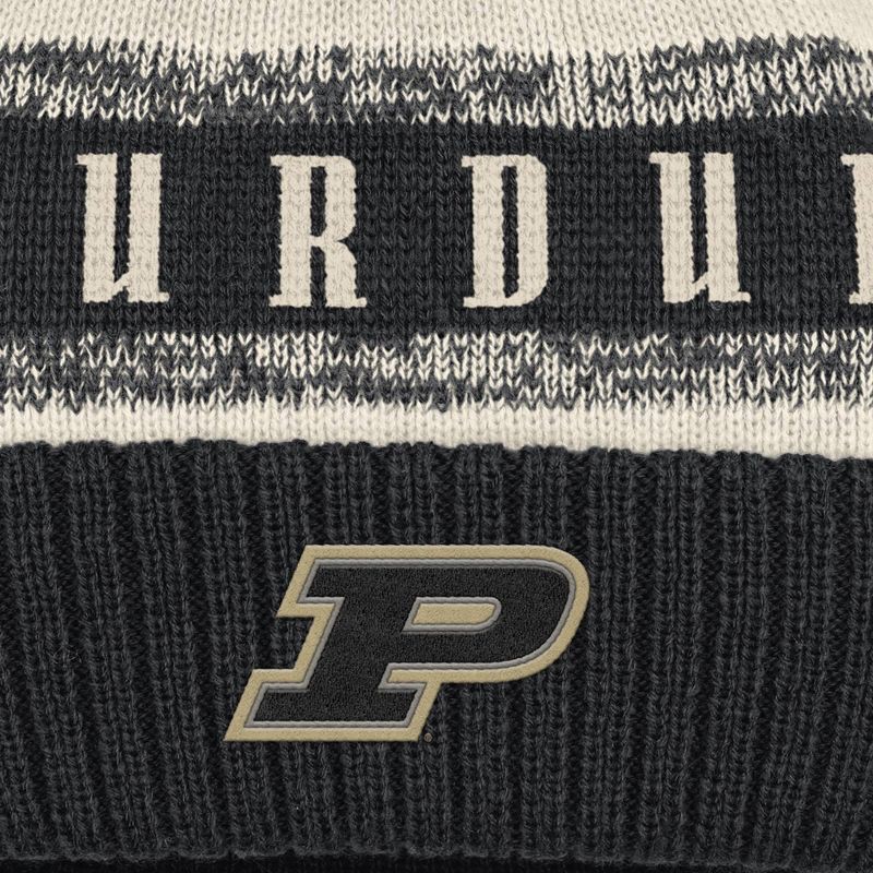 slide 3 of 4, NCAA Purdue Boilermakers Cuffed Pom Beanie, 1 ct