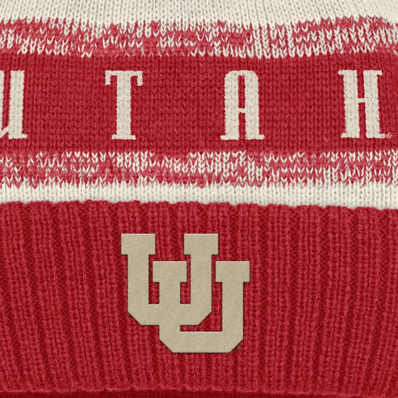 slide 3 of 4, NCAA Utah Utes Cuffed Pom Beanie, 1 ct