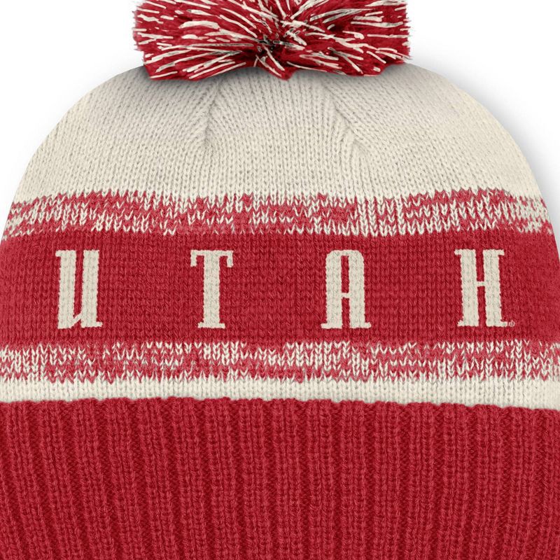 slide 4 of 4, NCAA Utah Utes Cuffed Pom Beanie, 1 ct